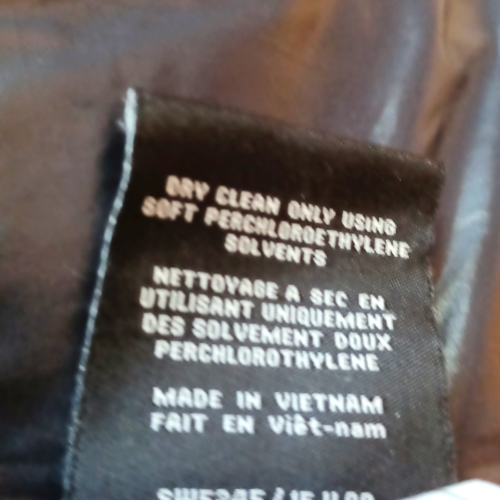 S 13/NYC Puffer Jacket Size Med, Olive Green with Faux Brown Fur Collar - Picture 6 of 6